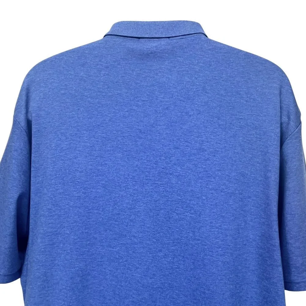 Polo Ralph Lauren Men’s XXL Classic Polo Shirt Heather Blue Cotton‎ Short Sleeve